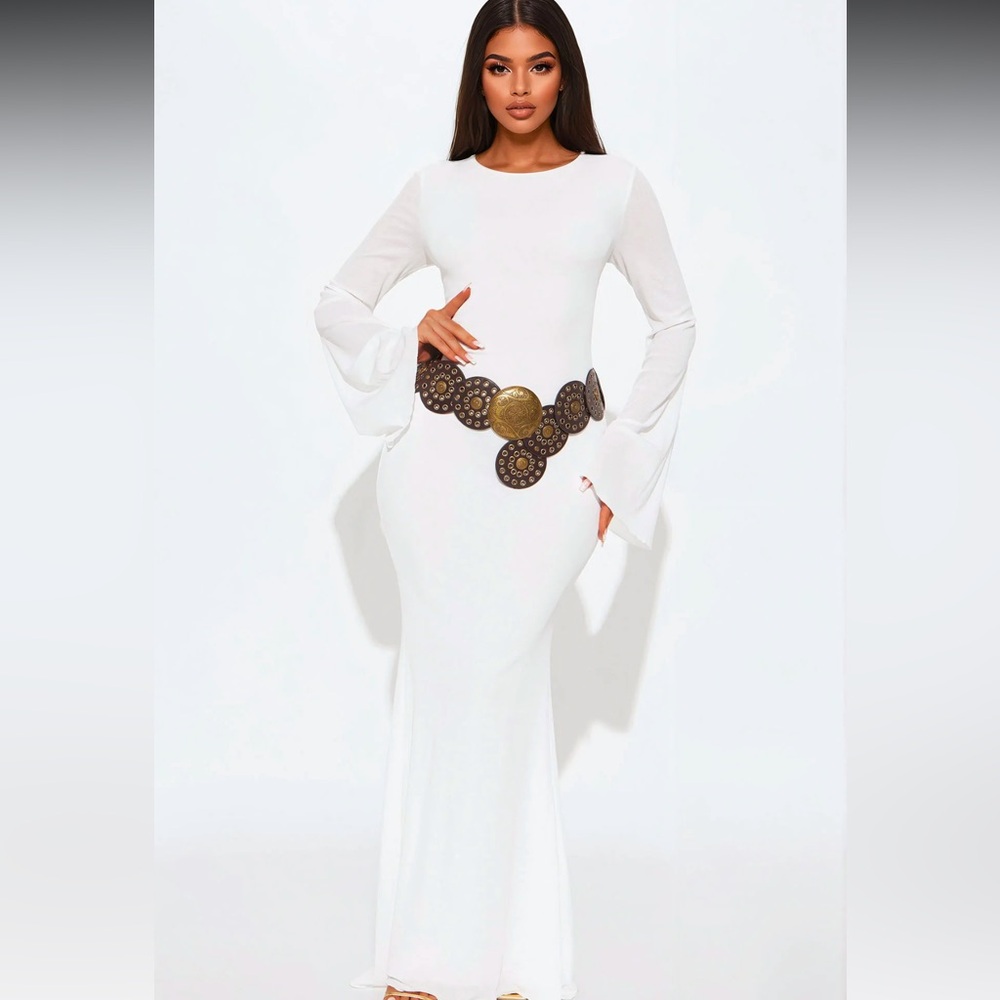 Brenda Belted Maxi Dress
